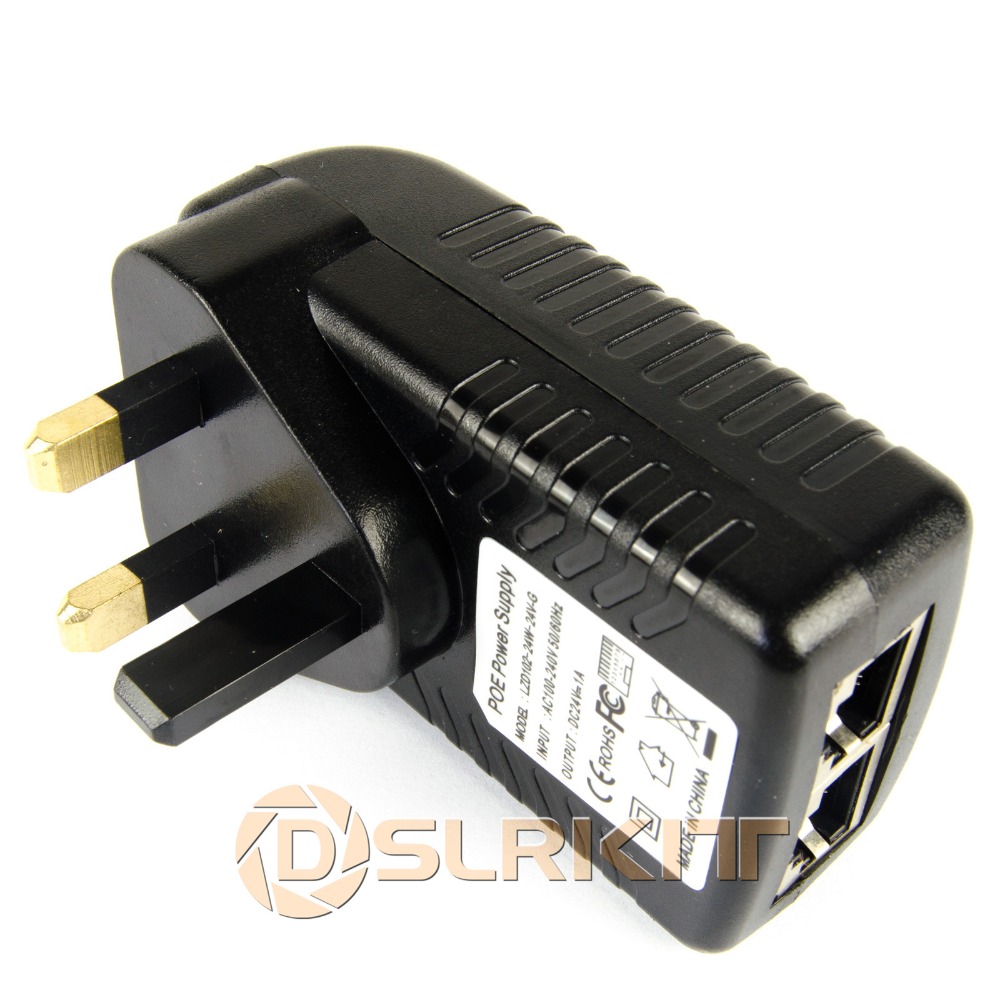 Cable adaptador DSLRKIT Gigabit 24V adaptador inyector Poe Ubiquiti UAP AC LR LITE POE-24 12W-G 24W-G 7W-G