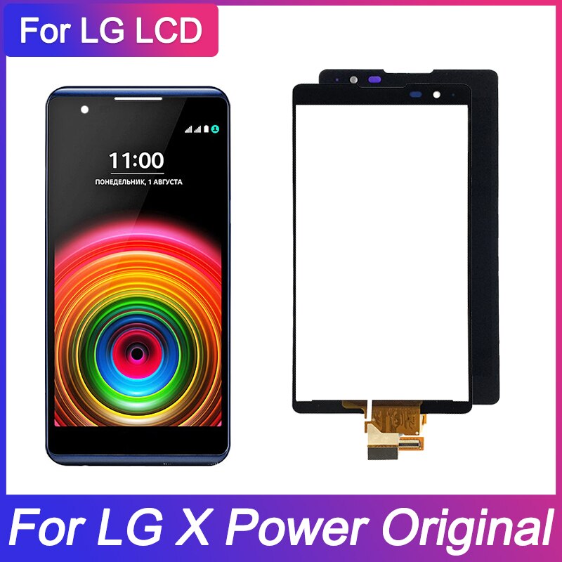 Original LCD For LG X Power K220DS Display with Touch Screen Digitizer Assembly With Frame For LG X Power K220 LCD