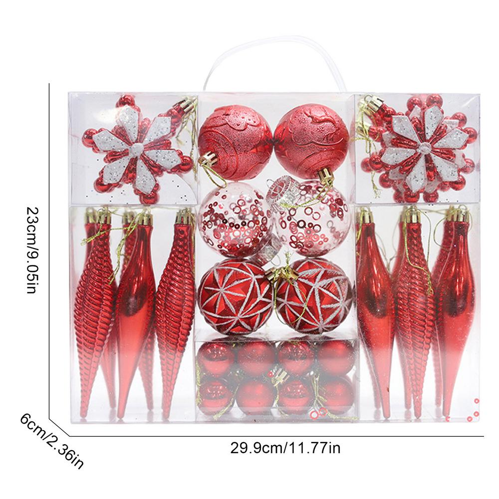 Bruchsichere Weihnachtskugeln, 40 x bruchsicher... – Grandado