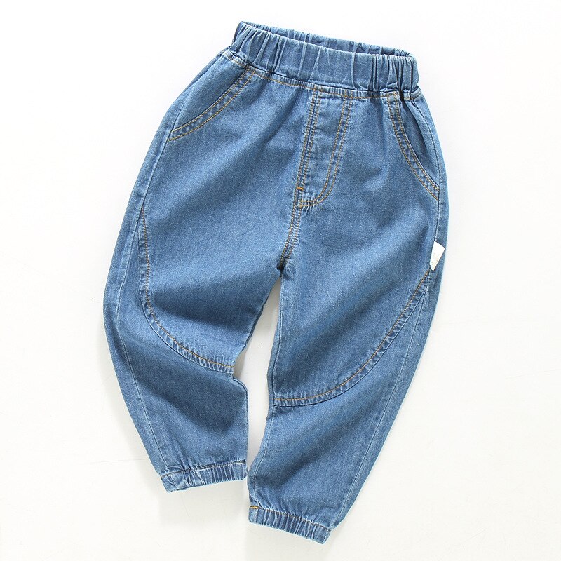 Orangemom – pantalon d'été pour enfants de 2 à 6 ans, jean en coton doux, respirant, solide, Long,: dblue / 5T