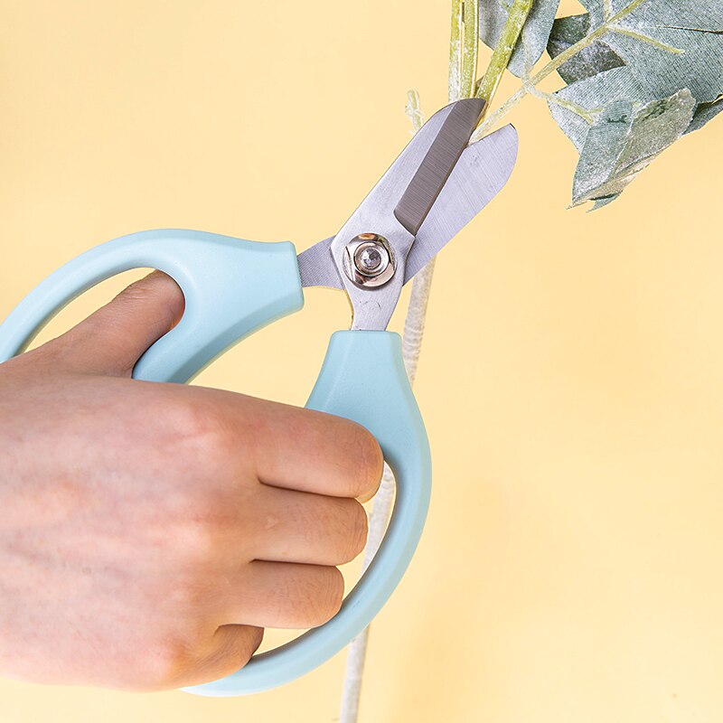 Deli, tijeras florales para hogar y oficina, tijeras de jardinería en maceta, Azul, Rosa 77751