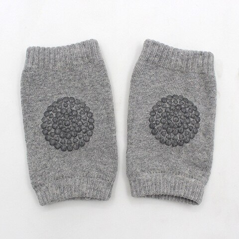 Peuter Kids Kneepad Protector Soft Thicken Terry Antislip Doseren Veiligheid Kruipen Baby Beenwarmers Goed Knie Pads Voor kind: Grijs
