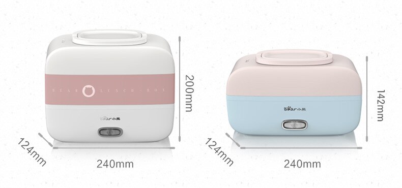 Xiaomi Electric Lunch Heating Box Meals Portable Electric Multi Cooker Rice Cooker Food Container Warmer EU/AU/UK/US Plug 220V
