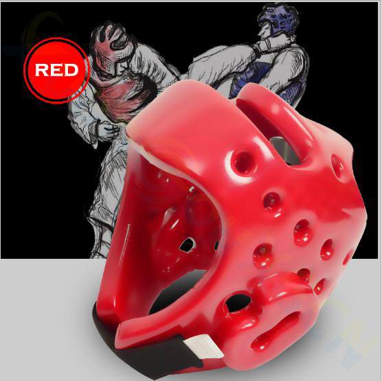 adult kid Taekwondo Headguard Helmet Karate boxing Sanda Mask ITF head face Protector Headgear: red no face mask / XL height 175-190CM