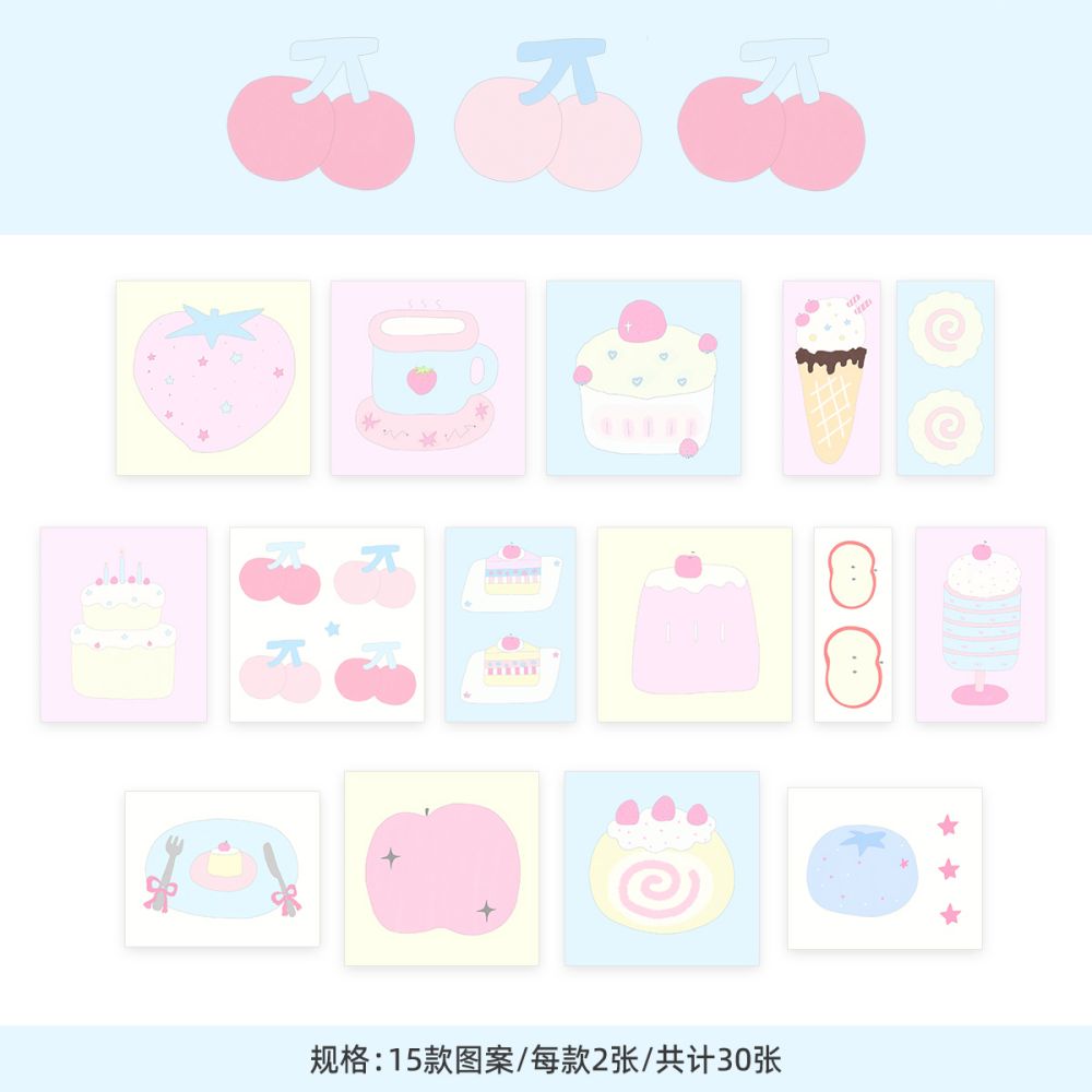 WAKAWAKA Cute Korean Deco Sicker for Scrapbook Stationery Diary Decoration Scrapbooking Journal Sketchbook Stickers Aesthetic: YELLOW