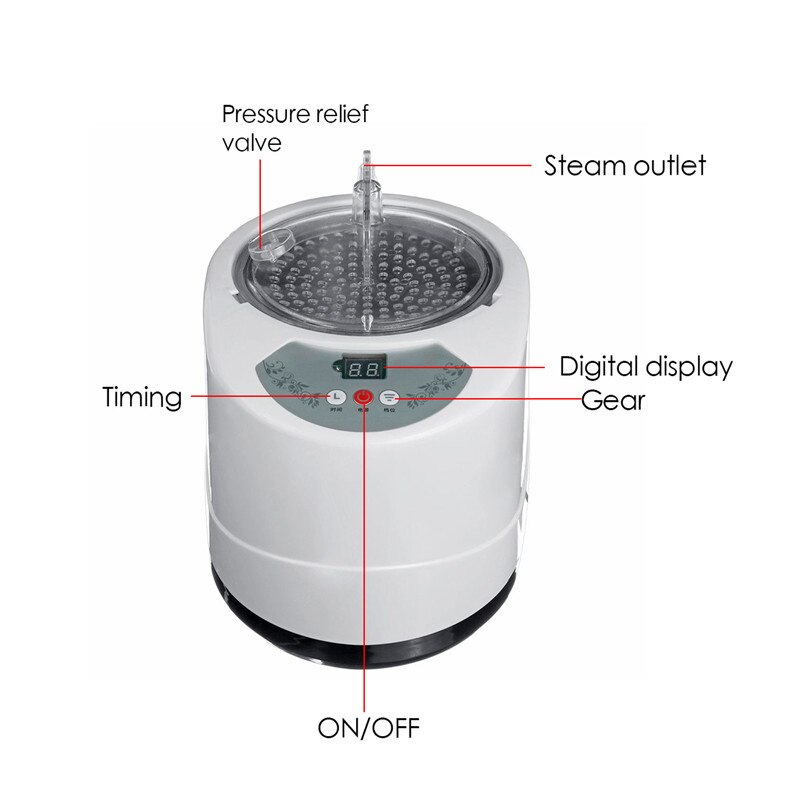 3L 1500W Sauna Generator For Sauna Spa Tent Body Therapy Fumigation Machine Home Steamer Therapy Suitable For Kitchen