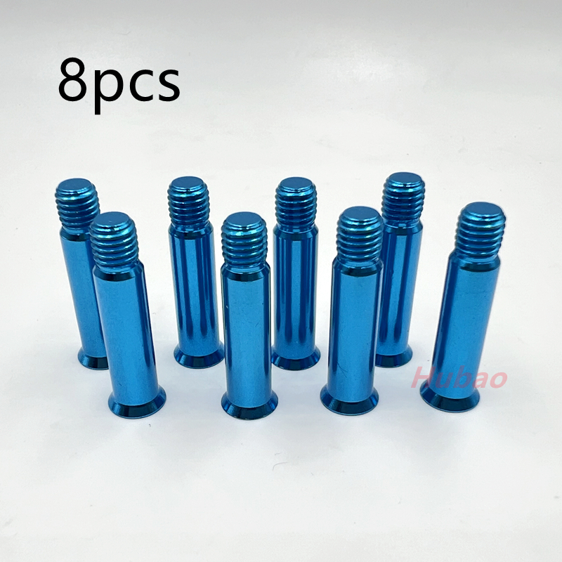 8 Pcs Roller Skates Screws Inline Skates Screws Speed Skates Accessories Color Yellow Blue Green Red Shaft Bolts: Brown