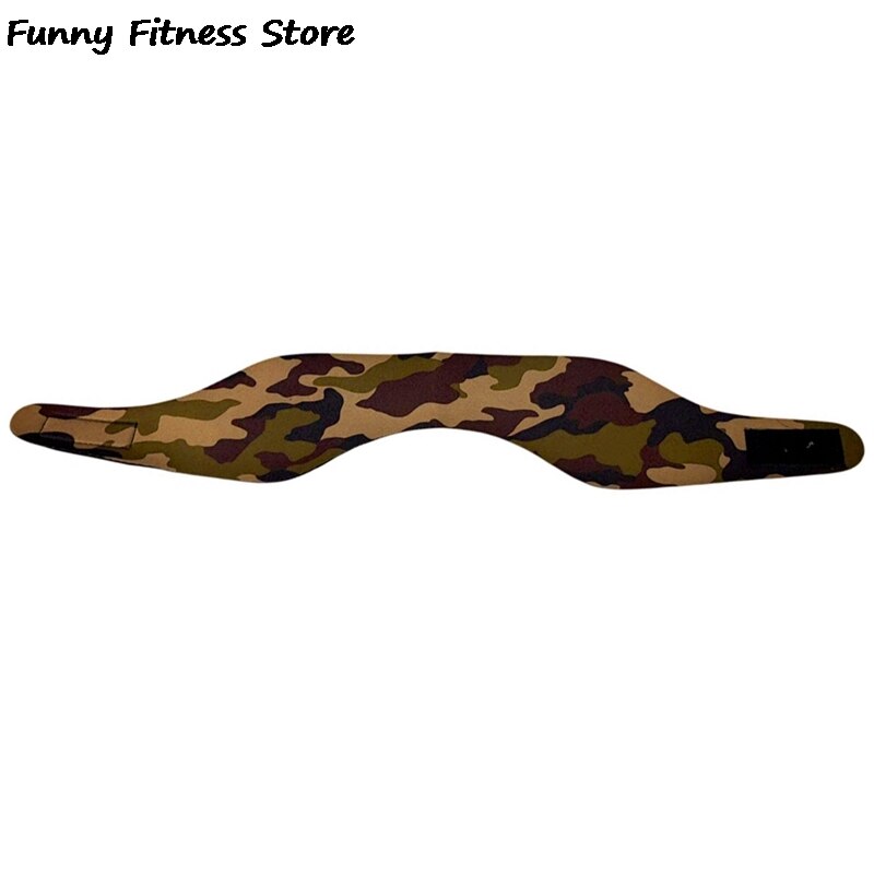 Vattentätt simbad pannband enfärgad vattensport öronpropp hårband fitness träning huvudbonad skydd vuxen barn: D