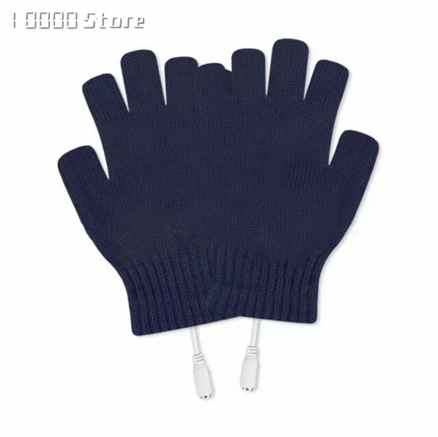 Winter Elektrische Verwarming Handschoenen Thermische Usb Verwarmde Handschoenen Elektrische Verwarming Handschoen Verwarmde Handschoenen: Blauw