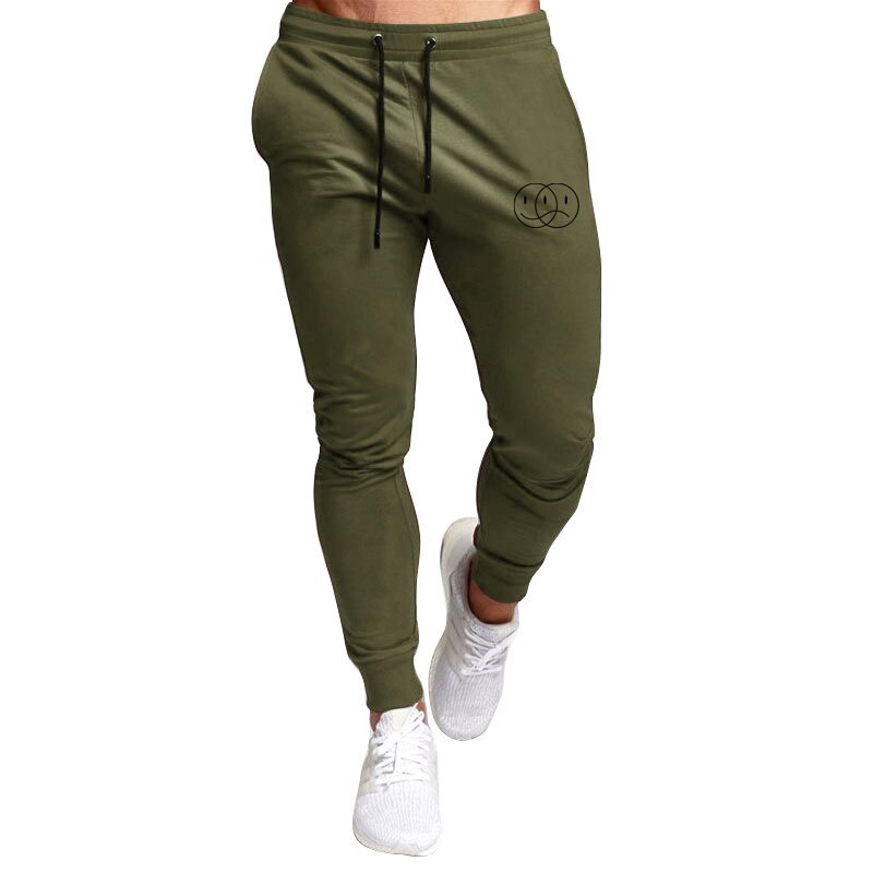 Spring Autumn smile printing Gyms Men Joggers Sweatpants Men's Joggers Trousers Sporting Clothing The: XXL / 3