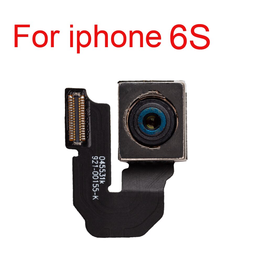 1 pces voltar câmera traseira com flash módulo sensor cabo flexível para iphone 5 5S 5c se 6s 7 8 plus câmera traseira com testado bem: For iphone 6s
