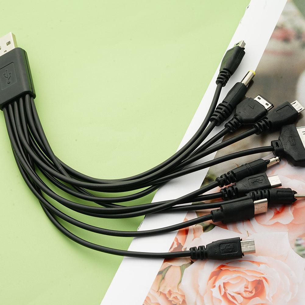 10 In 1 Universele Draagbare Lichtgewicht Multi Functies Opladen Lading Met Merken Telefoons Usb-kabel Meest Compatibel J8V1