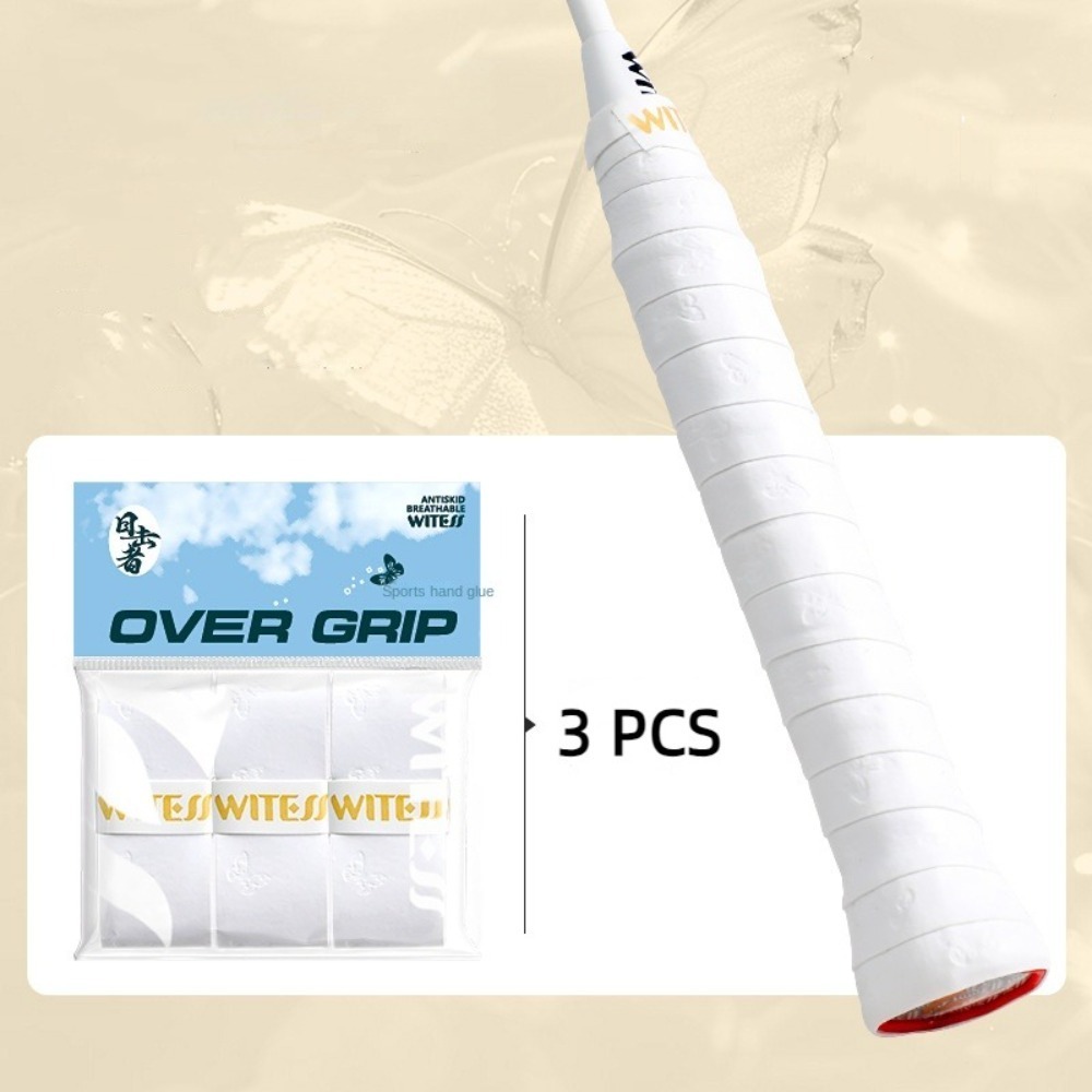 Surgrip pour raquette de badminton de 1.1m, 3 pièces, éblla sueur, bande coordonnante, éblles chocs et résiste à l'usure