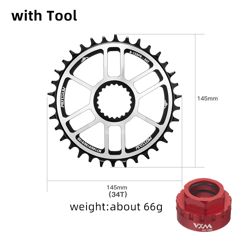MOTSUV 12s Chainrings 30T/32T/34T/36T/38T/40T for SHIMANO Direct Mount Crank,FC-M9100 FC-M8100 FC-M7100,SM-CRM95 SM-CRM85/CRM75: Navy Blue