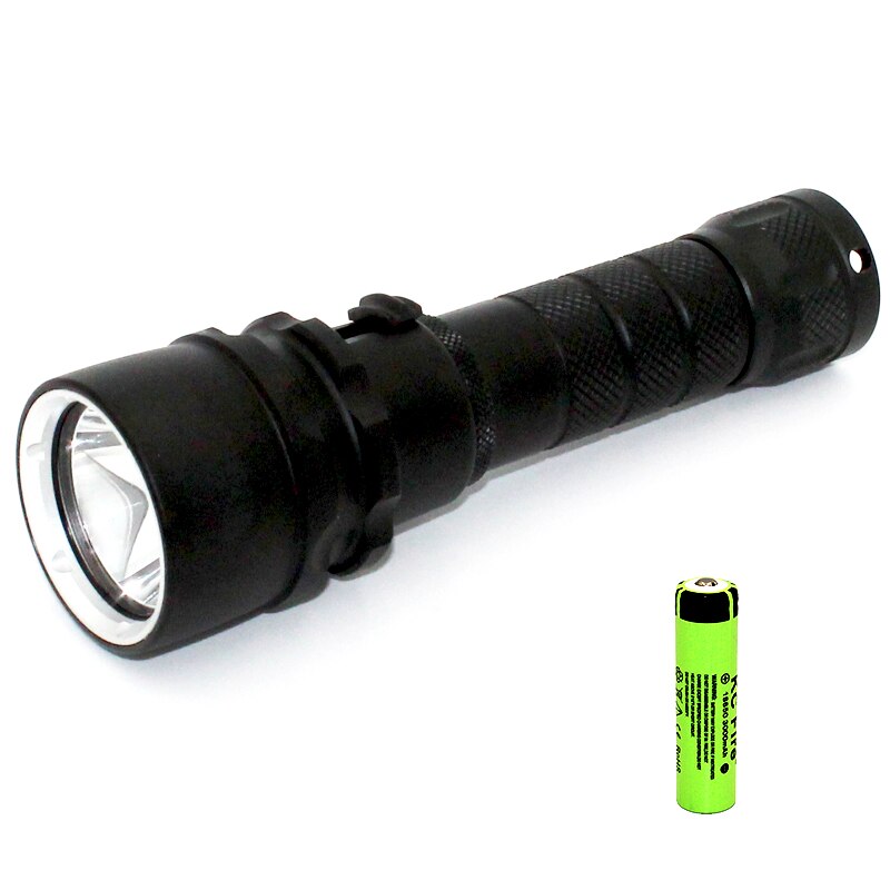 Lampe de plongée sous-marine à XM-L2 LED, torche étanche, 1200LM, 100 mètres: Package B