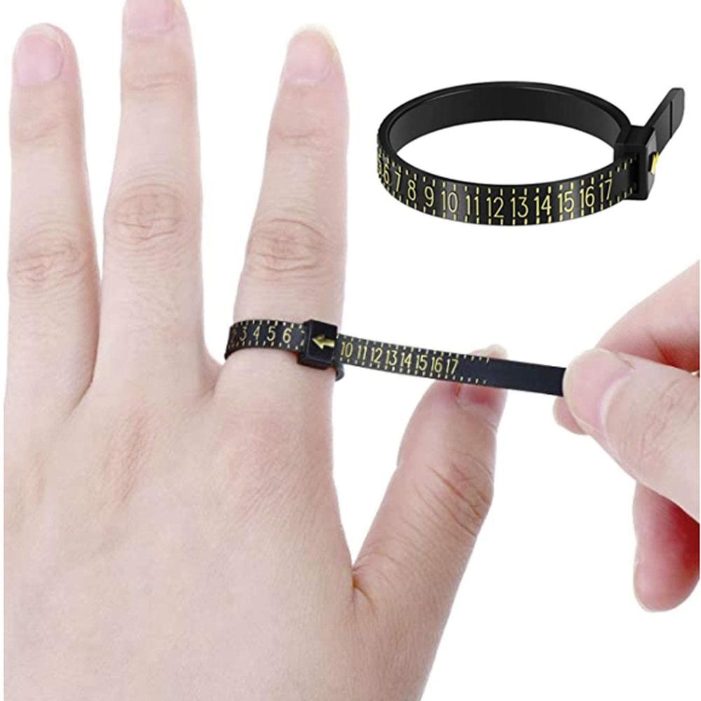 Finger Measuring Tool Ring Size Gauge Soft Ruler Ring Mouth Hand Circumference Size Number Tool Jewelry Accessory Measure Tool