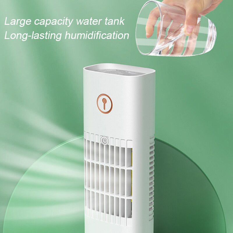 Portable Air Cooler Desktop Super Quiet Mini Air Conditioner Ice Air Cooler Fan for Home Office Room LB88