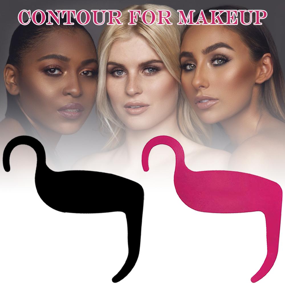 Eyebrow Stencil Makeup Facial Contour Tool Template Contouring Tool Maker for Cheek Nose Chin Under Eyes Women Makeups Cosmetic