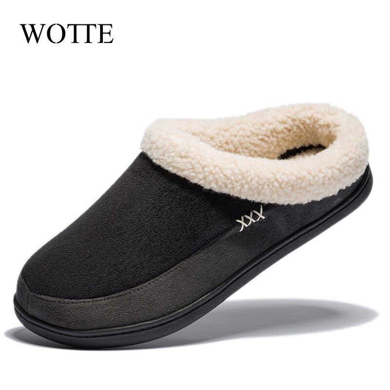 Maison coton pantoufles hommes hiver salle de bain en peluche Slipppers australie Style mâle maison intérieure chaussures hommes hausschuhe herren