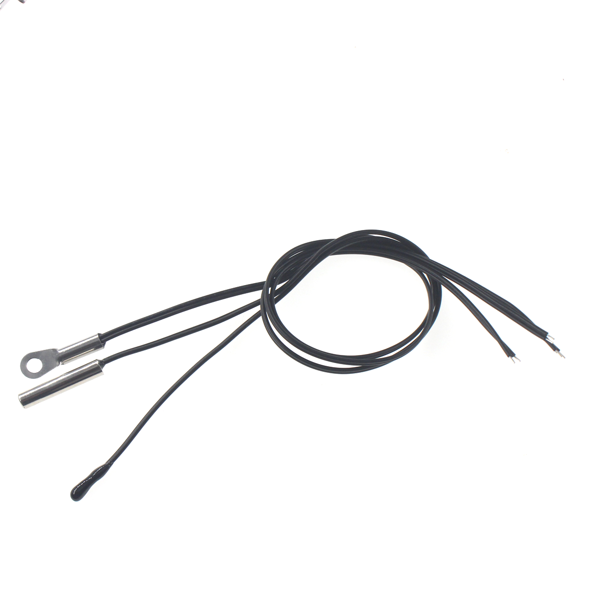 Sensor de temperatura de termistor epoxi de precisión, 10 piezas, 3950, 3435, 3470, NTC 5K, 10K, 15K, 20K, 50K, 100K, 300MM
