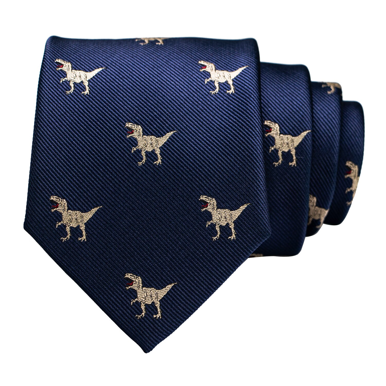 Dier Tie Voor Mannen Zijde Geweven Stropdas Dinosaurus Slak Vos Flamingo Jacquard Party Wedding Gravata Ties: Zilver