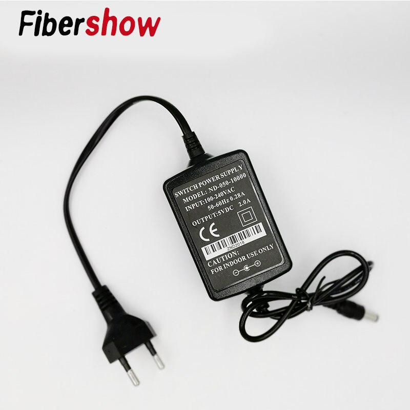 Conmutador EU adaptador de alimentación entrada 100 ~ 250AC salida DC 5V2A para convertidor de medios fibra óptica Gigabit Ethernet Switch poe inyector