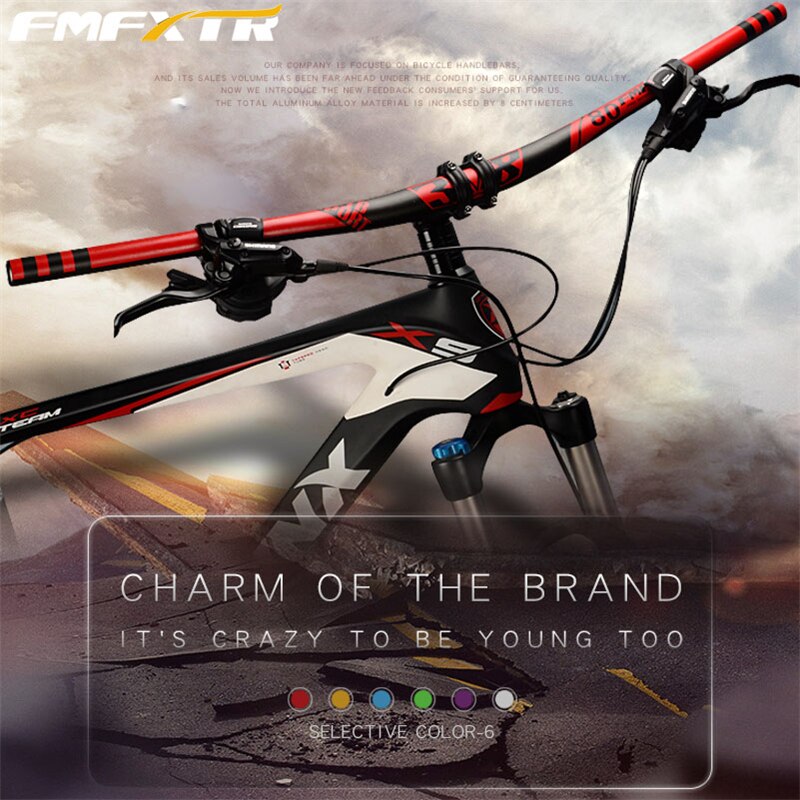 Aluminiumlegering fietsstuur mtb xm dh downhill racefiets stuur stijging stuur 10 graden backsweep 31.8*720/780mm