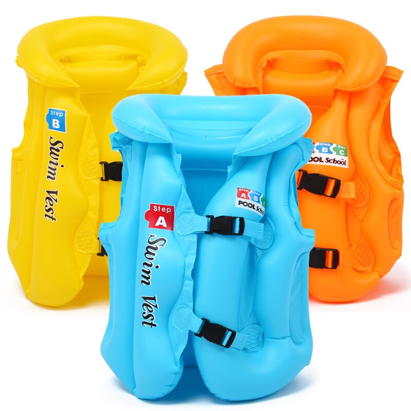 Children Swimming Vest Inflatable Floating Sleeves Goggles Nasal Congestion Earplugs Bag Full Set Buoyancy Lifevest Pool Fishing