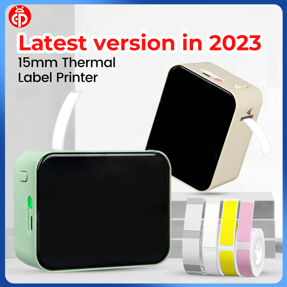 Marklife  p15 bærbar miniskriver trådløs bluetooth-etikettmaskin lignende  d11 d110 d101- etikettmaskin for hjemme/kontor
