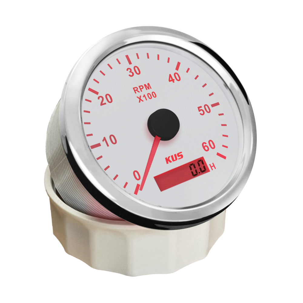 Kus 85Mm Toerenteller Met Urenteller 3000Rpm 4000Rpm 6000Rpm 8000Rpm Met Rood Geel Backlight 9-32V