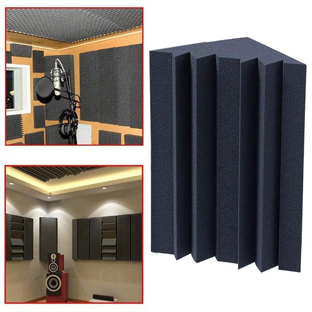 Soundproofing Foam Acoustic Bass Trap Corner Absorbers for Meeting Studio Room
