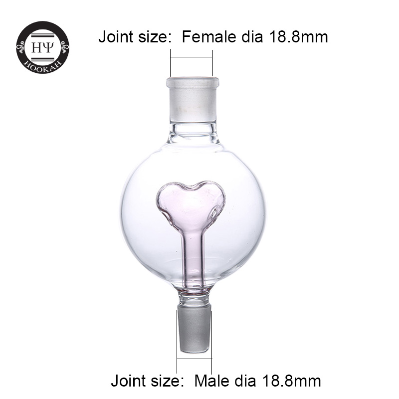 Doppelwandiger 18,8 mm Totenkopf-Melasse-Fänger aus Metall, Shisha-Wasserpfeifen-Anschluss, Narguile, klare Farbe, verschiedene Entwürfe erhältlich: Blau
