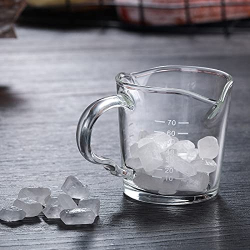 Tasse à mesurer en verre avec verre gradué, résistant à la chaleur, pour le café, avec poignée