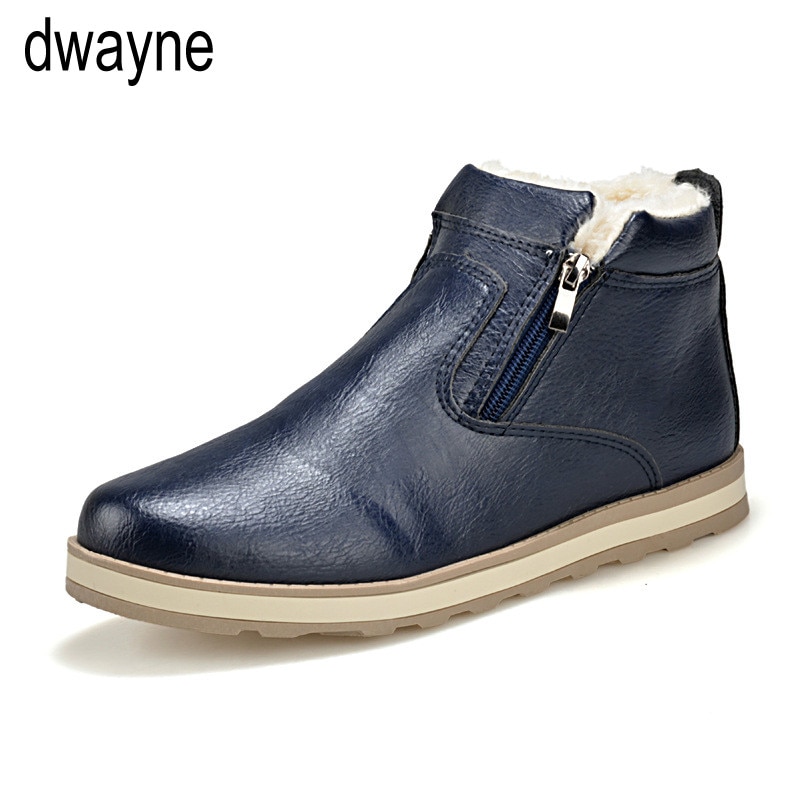 taille hommes hiver bottes chaussures décontractées hommes en peluche neige bottes bottines fourrure chaussures en cuir ghn78