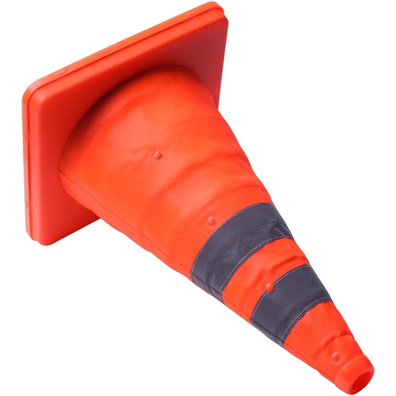 AMS-Reflective Cone 40Cm Warning Reflective Cone Traffic Movement Retractable Collapsible Convenient Storage