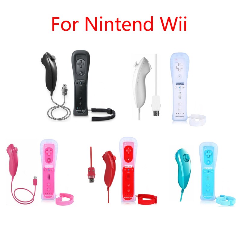 Mando inalámbrico de 6 colores para Nintendo Wii, mando a distancia con Motion Plus