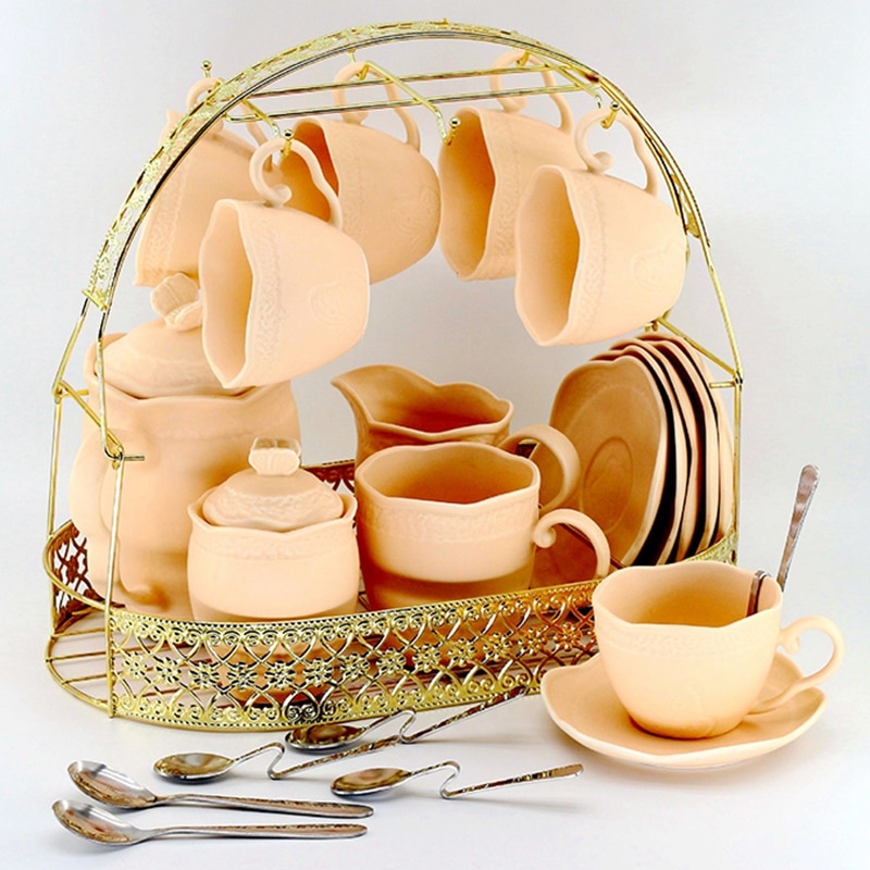 ! guld förvaringsställ med stor kapacitet plätering kaffekoppshäll diskställ kan hänga de flesta koppar, fat, skedar och metallplåtar