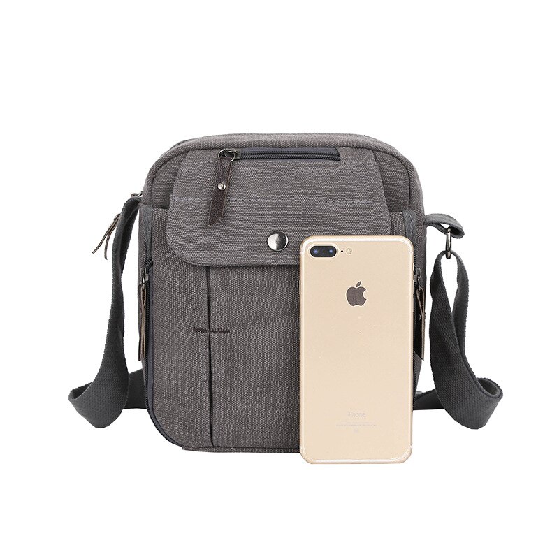 Canvas män sidoväska solid axelväska för kvinnor casual crossbody väskor mini män shopping handväskor man handväska sling pack