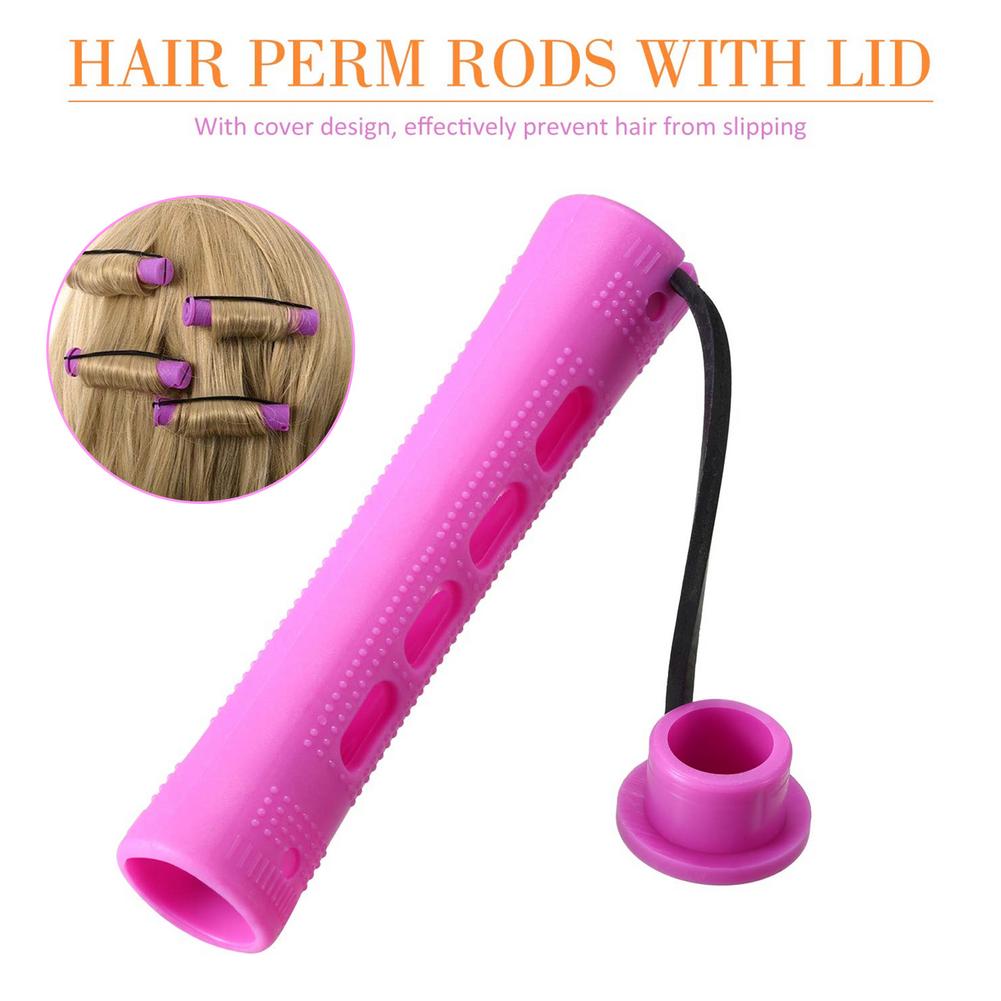 40pcs Reusable Hair Perm Rods Set 4 Sizes Hair Rollers Curlers Cold Wave Rods For Women Hair DIY Hairdressing Styling Tools