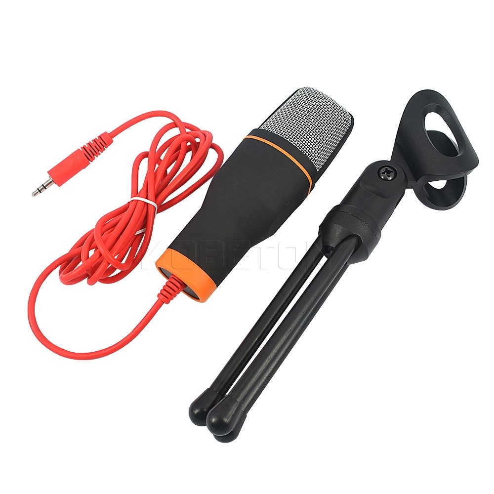 kebidu Handheld Studio Microphone Mic with Tripod Sound Condenser Microphone For Skype MSN Computer Chat PC Laptop