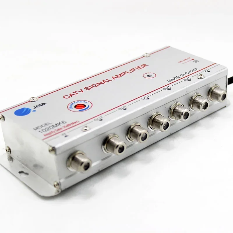 Cable TV Splitter Amplifier Digital CATV Antenna Signal Booster Home TV Equipments 45Mhz To 860MHz 220V 50/60Hz EU Plug