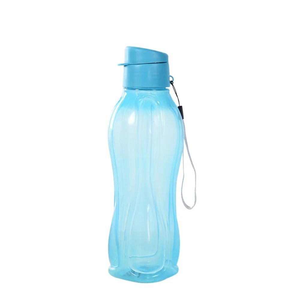 800/1100Ml Plastic Waterfles Grote Capaciteit Lekvrije Flip Top Drinkfles Met Handgreepband Lichtgewicht Reisketel: Bruin / 901-1000ml