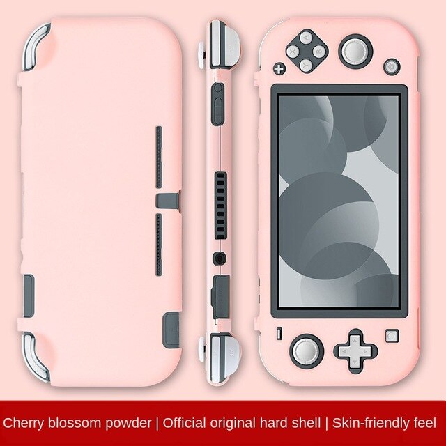 button Switch Console Kirby of star PC Protective Case For Nintendos Switch NS NX Joy-Con Cases Hard Back Cover Shell Accessoire: Cherry blossom powde