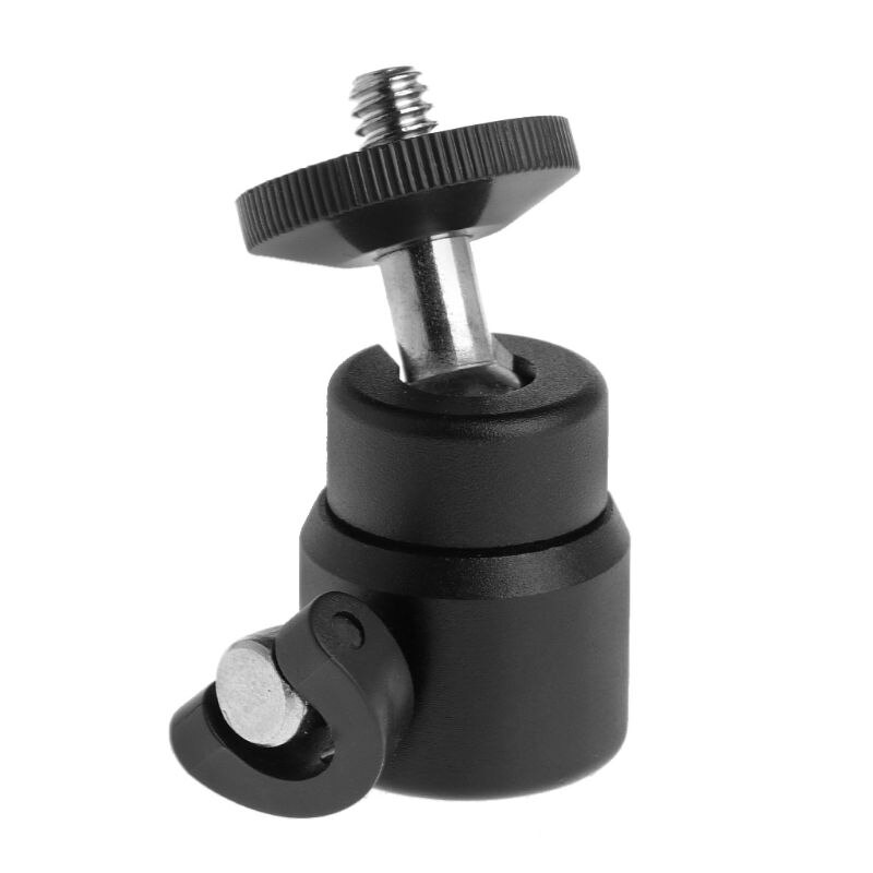 1/4" Shoe Mini Ball Head Flash Bracket Holder Mount Screw Metal 360 Degrees For Camera Tripod