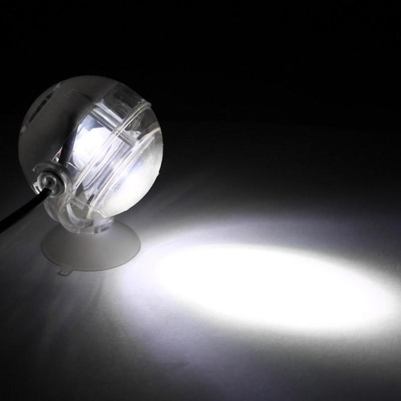 Mini foco LED impermeable para acuario, luz sumergible para pecera, lámpara de iluminación subacuática, suministros para mascotas, 1W