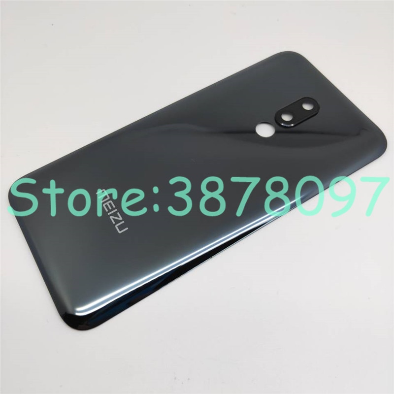 Original Glass For Meizu 16 16th Glass Back Battery Cover Housing Door Rear Case with Camera Fame and Lens