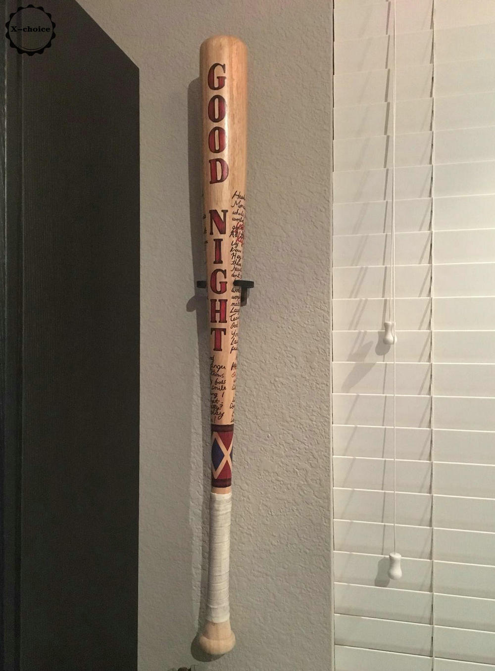 En lodret baseball bat softball bat display vægmontering væg rack væg holder - let at installere