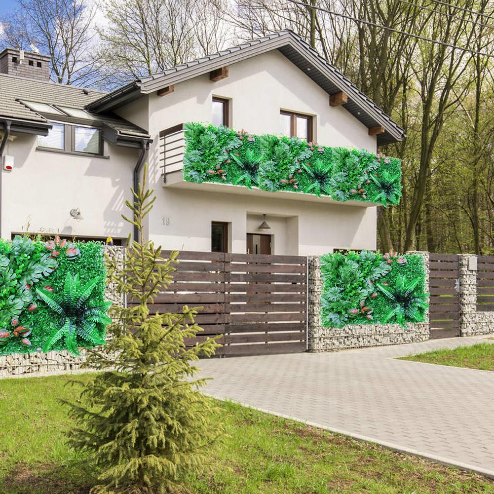 40 x 60cm kunstigt hegn plante hækpanel uv beskyttet privatliv hegn skærm til udendørs baghave haven dekoration hegn