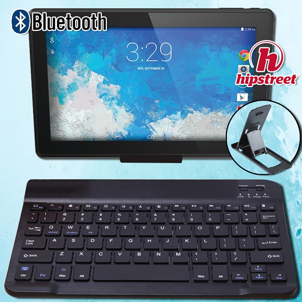 Portable Mini Wireless Bluetooth Keyboards with Touchpad for HIPSTREET Phantom 2 10.1&quot;/Pilot 10&quot; Tablet for IOS Android Windows