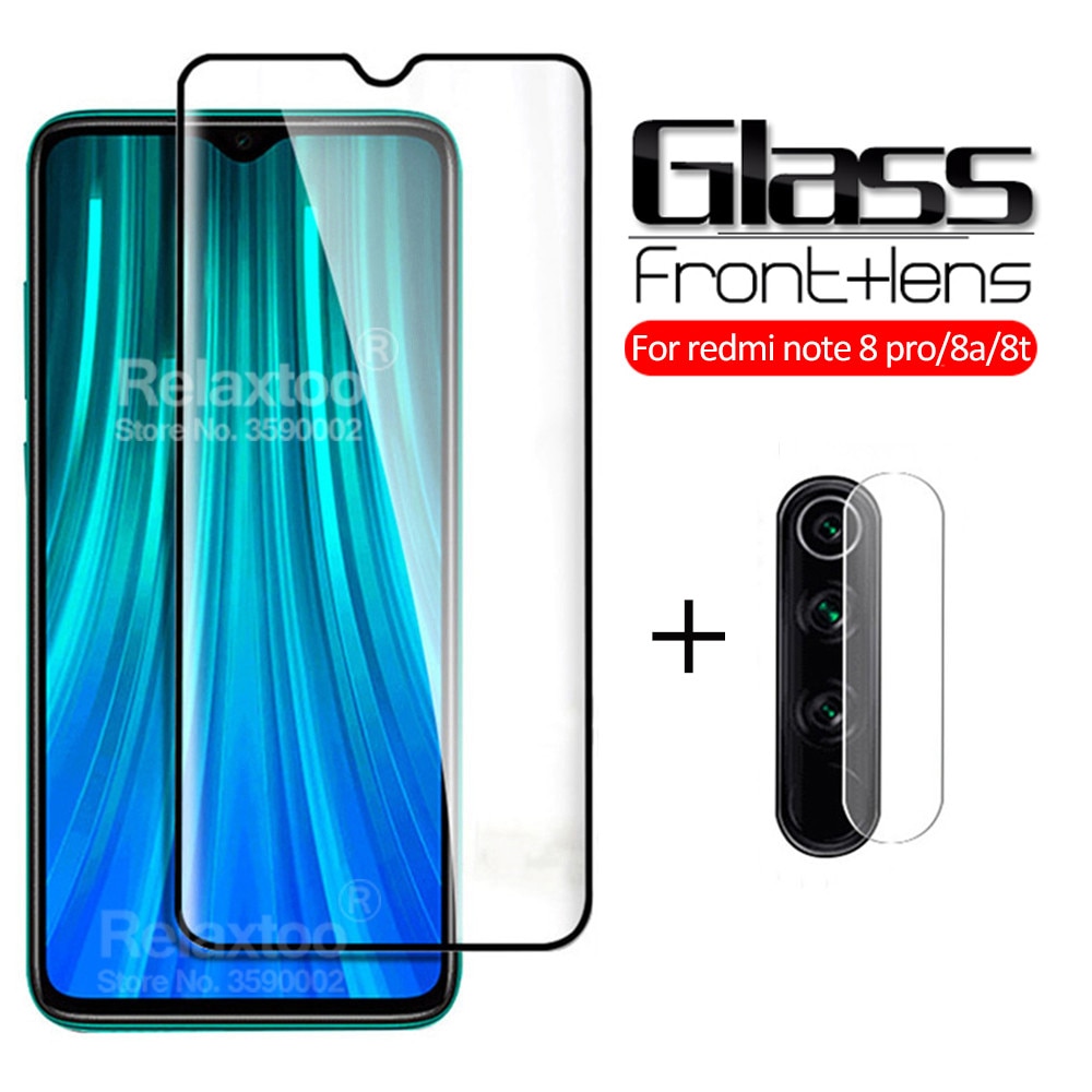 2-In-1 Camera Beschermende Glas Voor Xiaomi Redmi Note 8 Pro Glas Xiomi Redmi Note 8 T 8A 8 T een A8 T8 Note8t Niet 8pro Veiligheid Glas